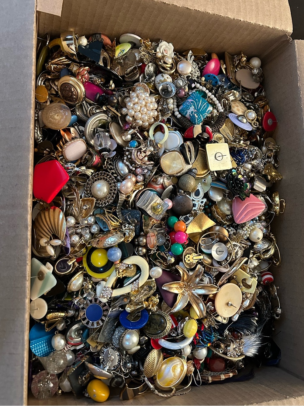 Craft Box Of Single Earrings